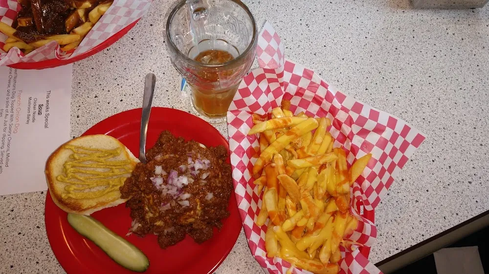 Texas Cheeseburger and Fries